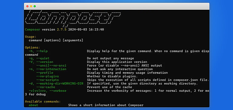 [Translate to German:] TYPO3 Installation mit Composer