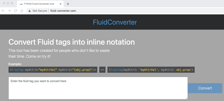 Converter > Fluid Tags to Inline Notation Converter > Fluid Tags to Inline Notation