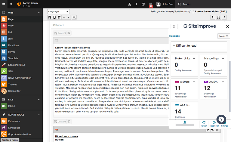 Siteimprove Siteimprove