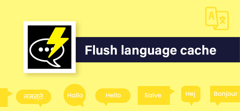 Flush language cache Flush language cache