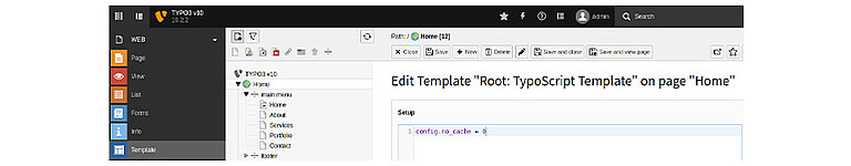  #2 Enable TYPO3’s built-in cache