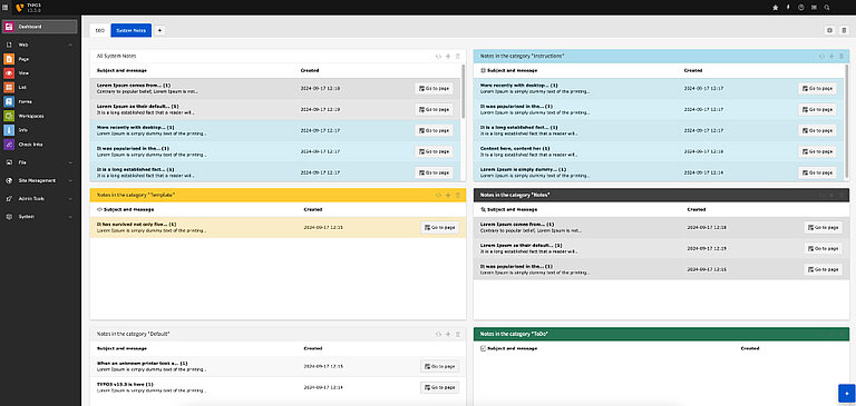 [Translate to German:] Anmerkungen zum System