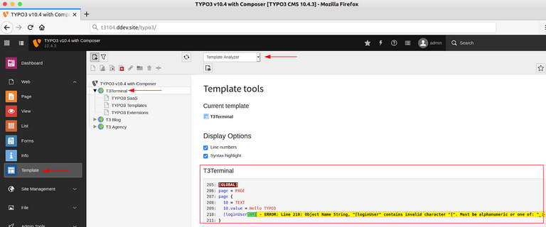TypoScript-Vorlagen-Analysator  TypoScript-Vorlagen-Analysator