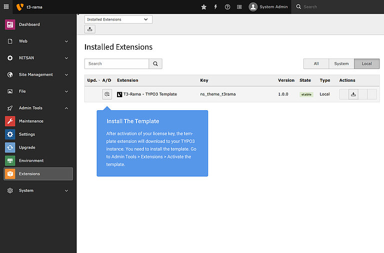 [Translate to German:] Click on active button 