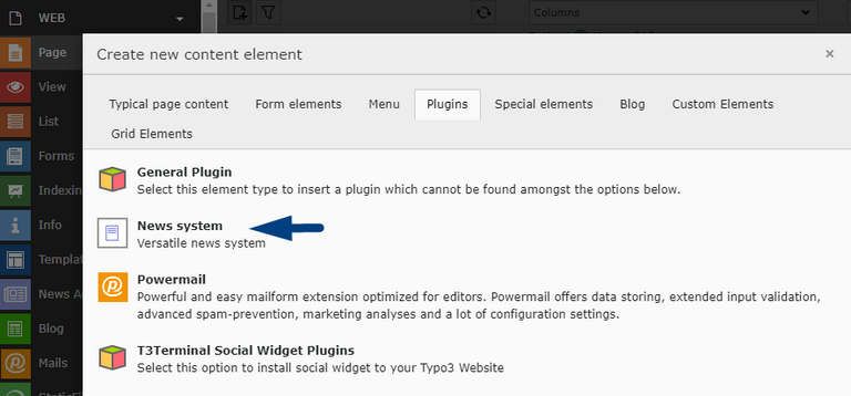 Einrichten der TYPO3 News Extension Einrichten der TYPO3 News Extension