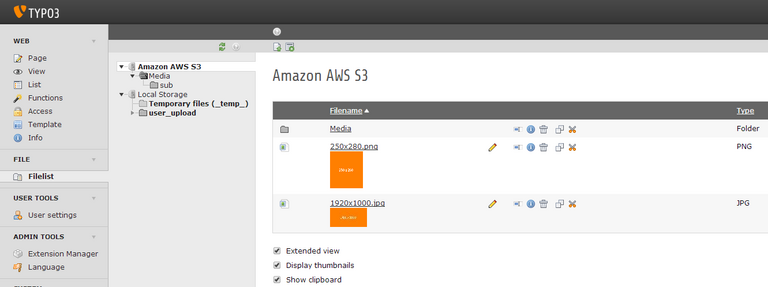1. TYPO3 FAL + Amazon AWS S3 1. TYPO3 FAL + Amazon AWS S3