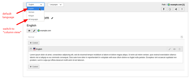Sprachen/Übersetzungen