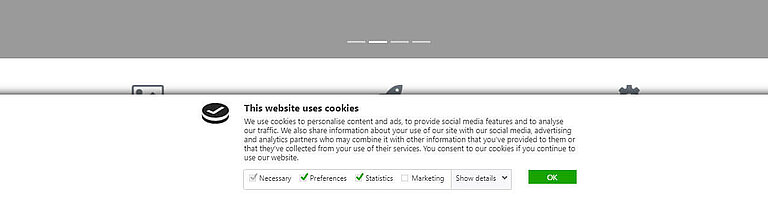 Einfache Cookie-Bar TYPO3-Erweiterung
