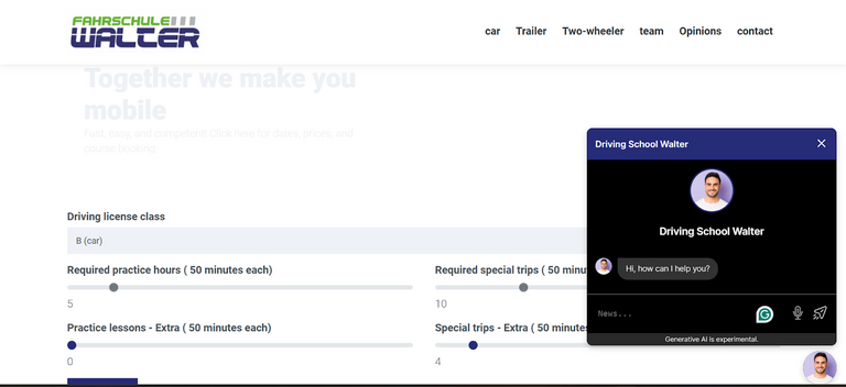 [Translate to German:] B96 – Führerscheinklasse