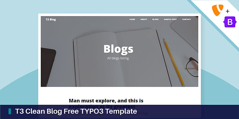 T3 Clean Blog Kostenlose TYPO3 Vorlage T3 Clean Blog Kostenlose TYPO3 Vorlage