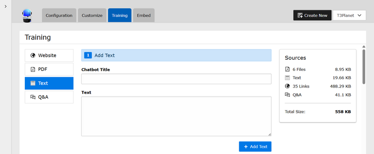 [Translate to German:] TYPO3 KI-Chatbot Manuelle Eingabe
