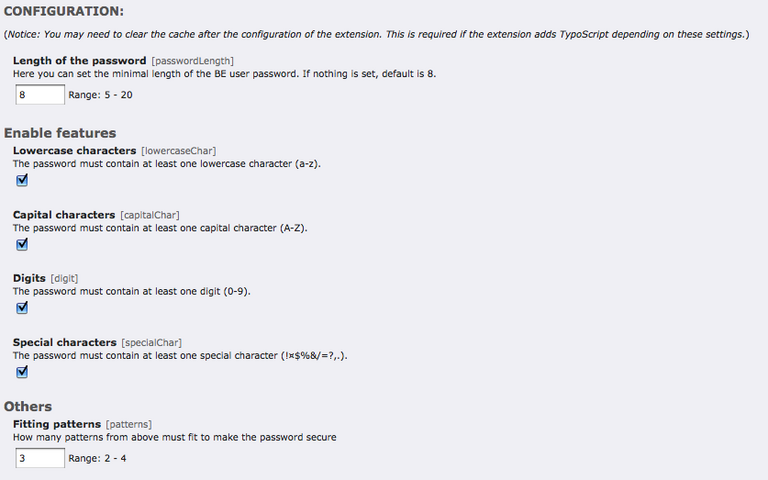 Beliebte EXT:be_secure_pw installieren Beliebte EXT:be_secure_pw installieren