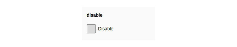 TCA 38. Checkbox Enable/Disable TCA 38. Checkbox Enable/Disable