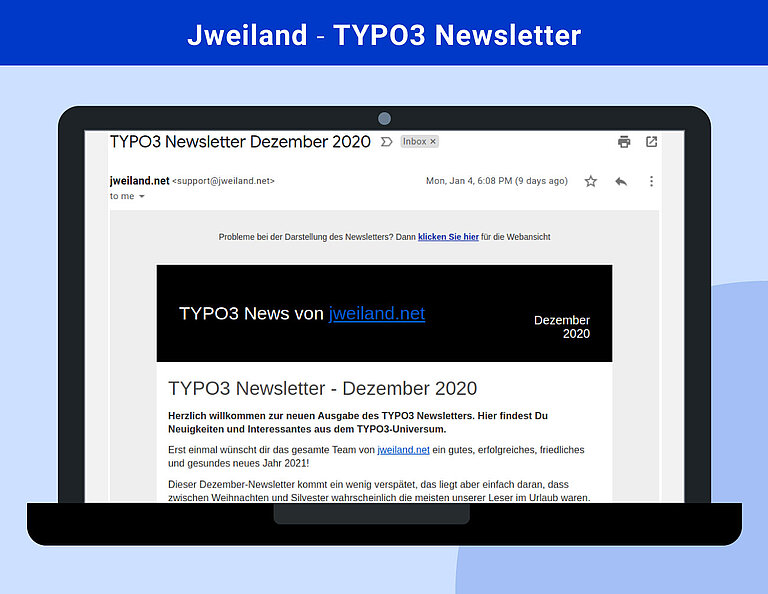 Jweiland ⎼ TYPO3 Newsletter