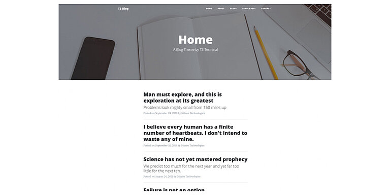 T3 Clean Blog  T3 Clean Blog