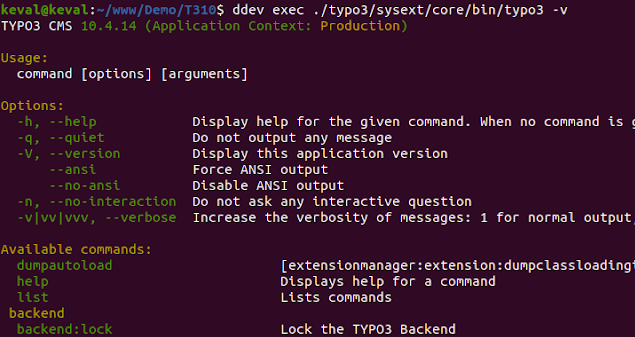 Wie man die TYPO3 Version mit TYPO3 CLI überprüft Wie man die TYPO3 Version mit TYPO3 CLI überprüft