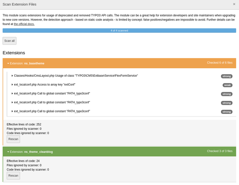 Ein einziges Upgrade für alle Ihre TYPO3-Projekte