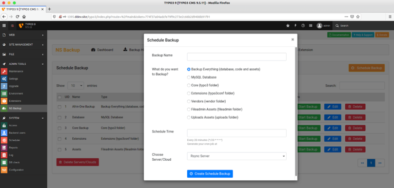 Neuen Scheduler hinzufügen