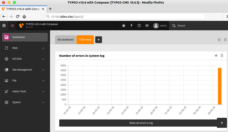Leitfaden zur Implementierung des TYPO3 Dashboard Widgets für benutzerdefinierte Grafiken