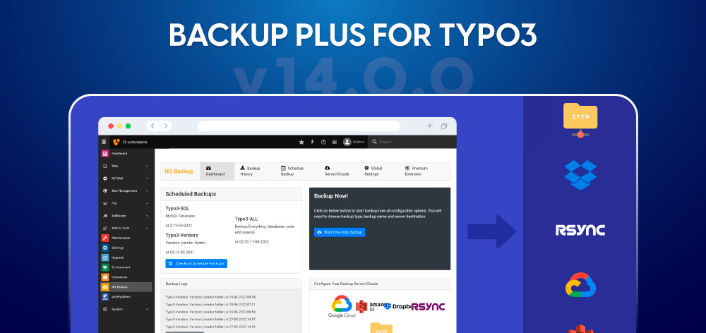 Backup Plus für TYPO3