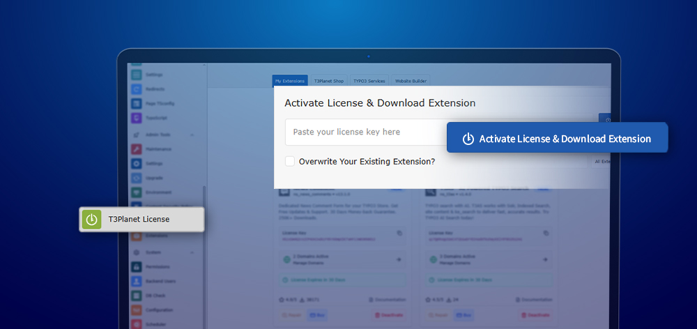 T3Planet Lizenzmanager