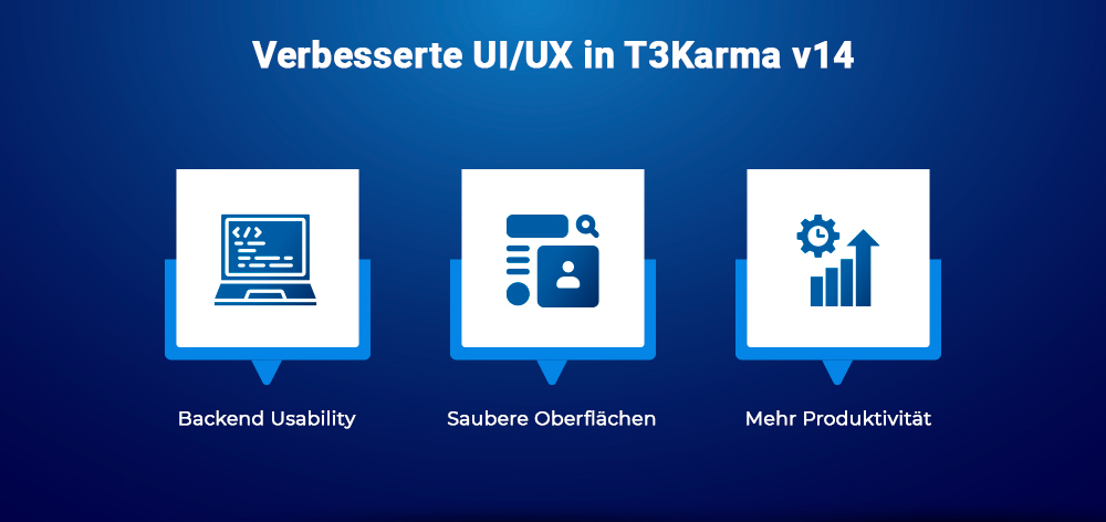 Verbesserte UI/UX in T3Karma v14 Verbesserte UI/UX in T3Karma v14
