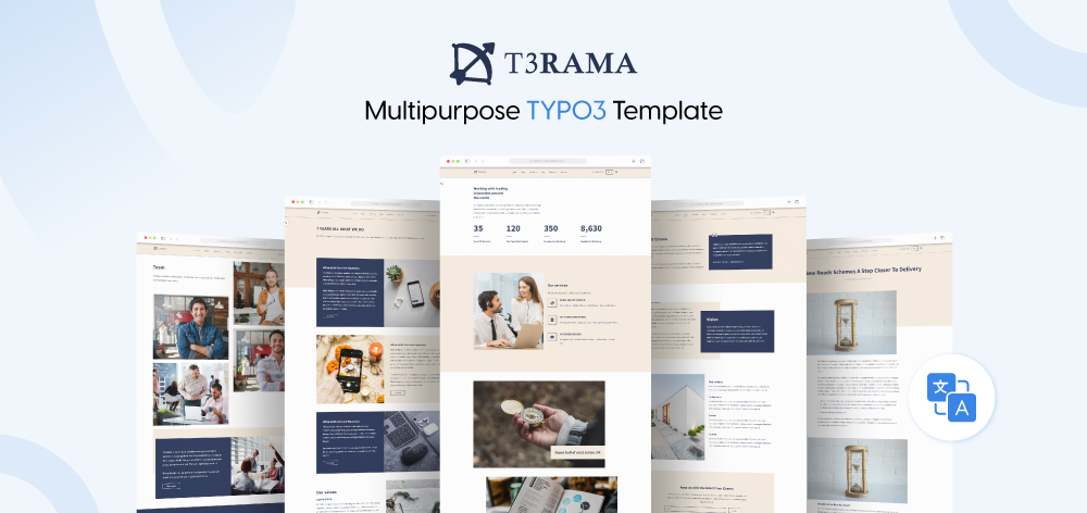 Mit T3RAMA TYPO3 Template eine leistungsstarke Website von Grund auf aufbauen