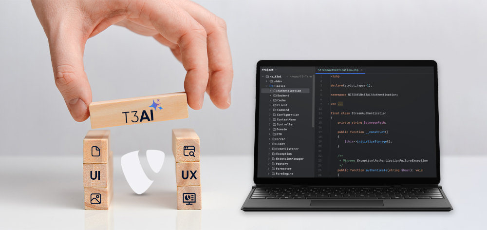 Wie baut T3AI auf TYPO3 Core Standards auf? (UI/UX und Code)