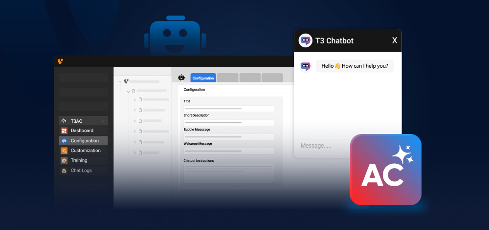[Translate to German:] TYPO3 KI-Chatbot