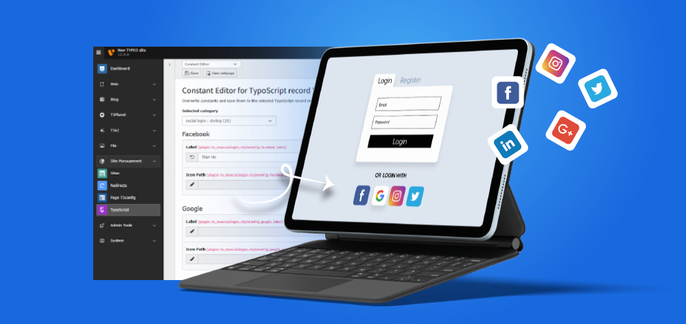 Wie man integrieren Sie die TYPO3 Social Login Extension