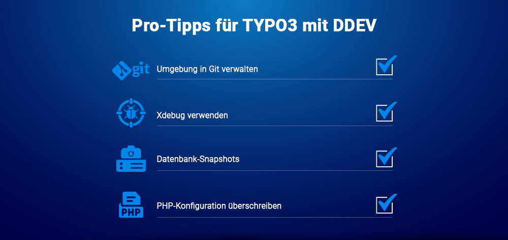 Pro-Tipps für TYPO3 mit DDEV