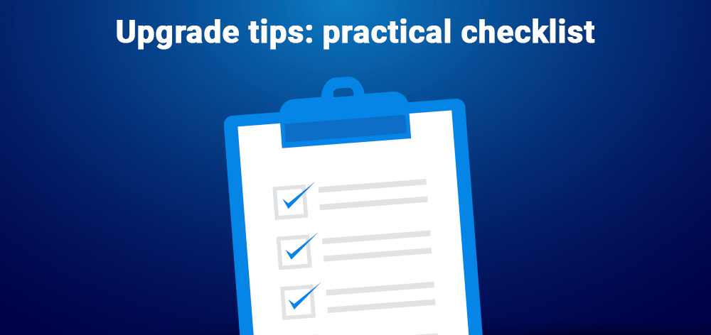 Upgradetips: praktische checklist
