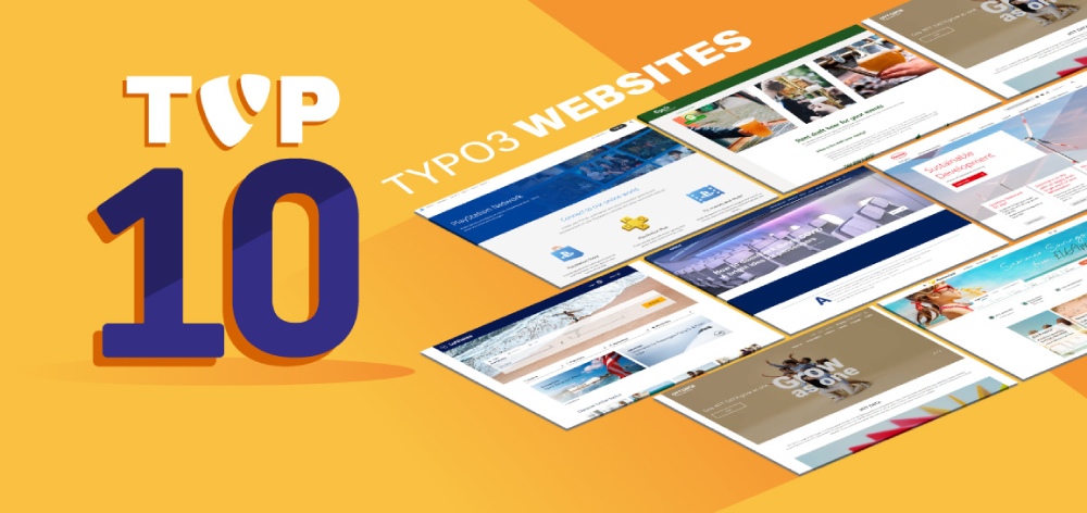 Top 10 Websites, die mit TYPO3 CMS erstellt wurden!