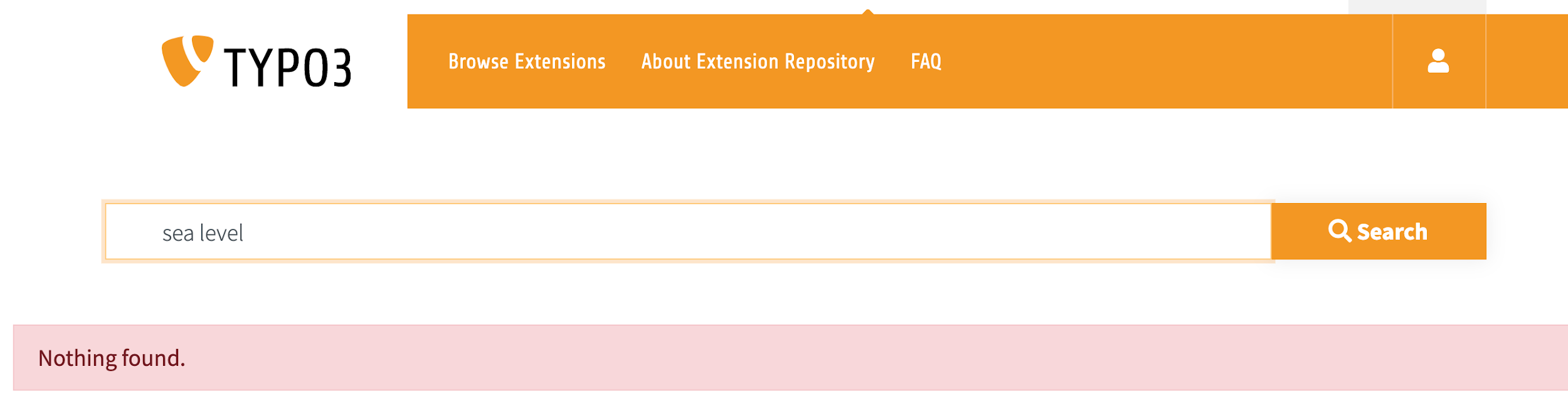 Kein Suchergebnis für die Erweiterung gefunden