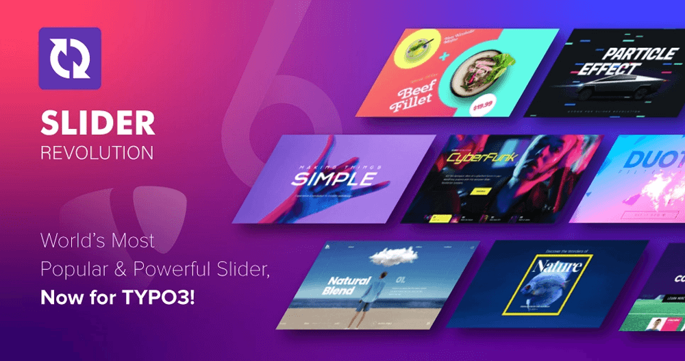 [Translate to German:] TYPO3 Slider Revolution Extension