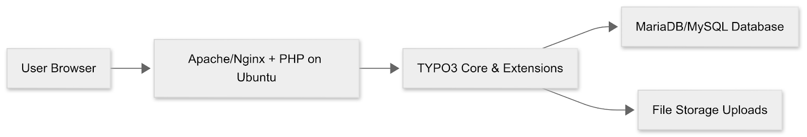 [Translate to German:] Architektur von Ubuntu & TYPO3
