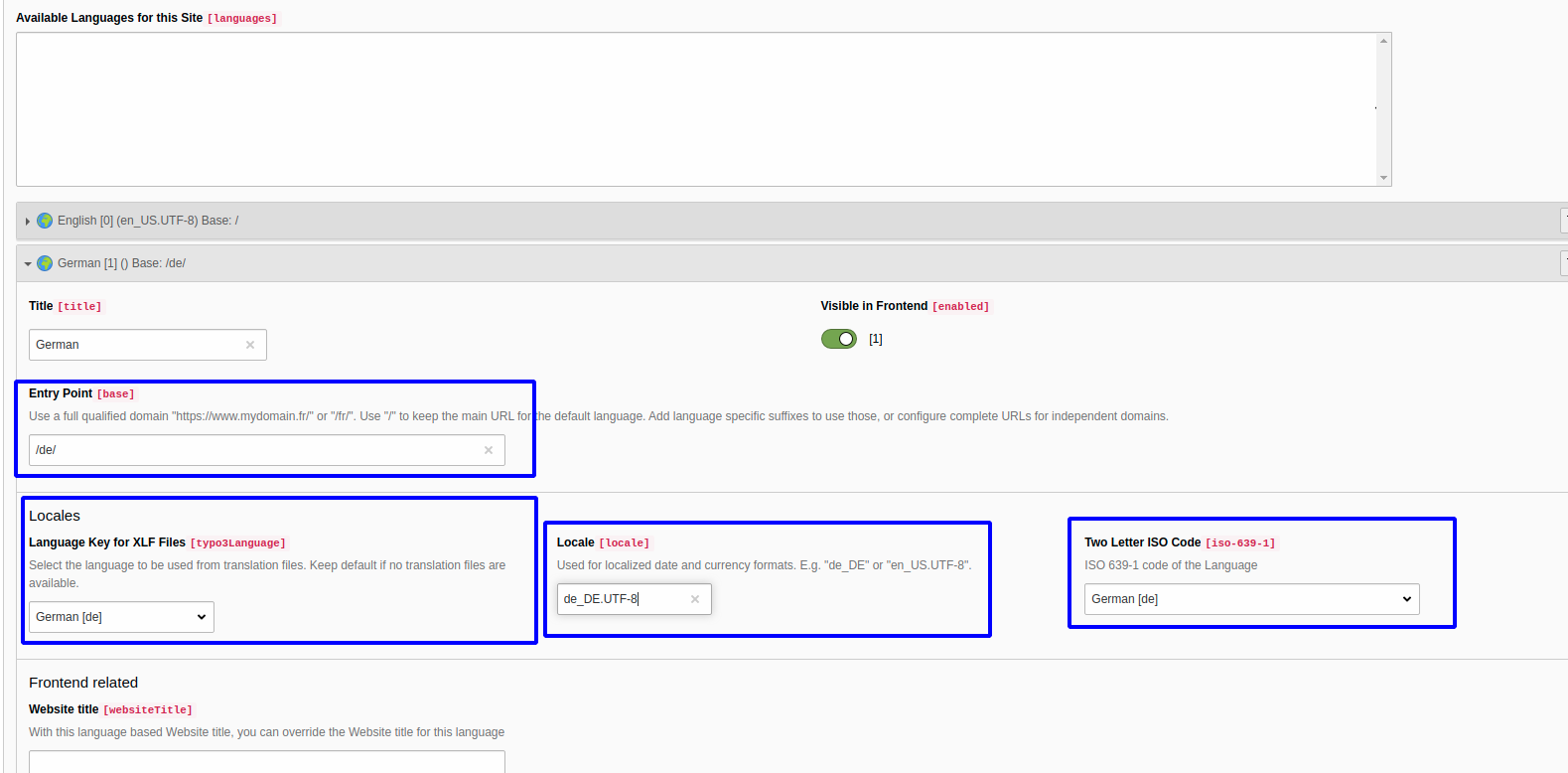 Einen Einstiegspunkt setzen