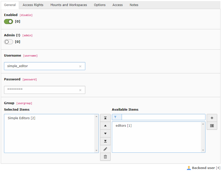 TYPO3-Benutzer TYPO3-Benutzer