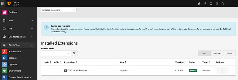 Recycler Extension Enabled by Default Recycler Extension Enabled by Default