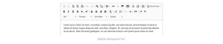 Full typo3 Ck Editor  Full typo3 Ck Editor