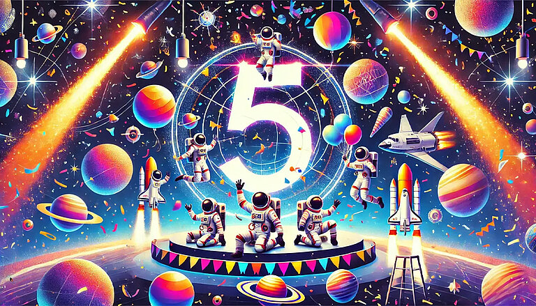 A Space Party: Celebrating Our Anniversary with You! A Space Party: Celebrating Our Anniversary with You!