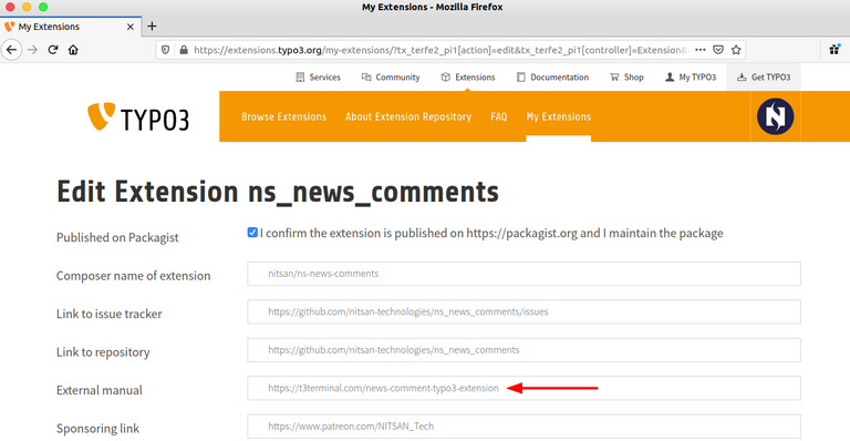  provide a documentation URL