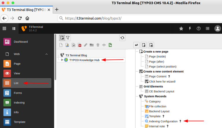 Add Indexing Configuration