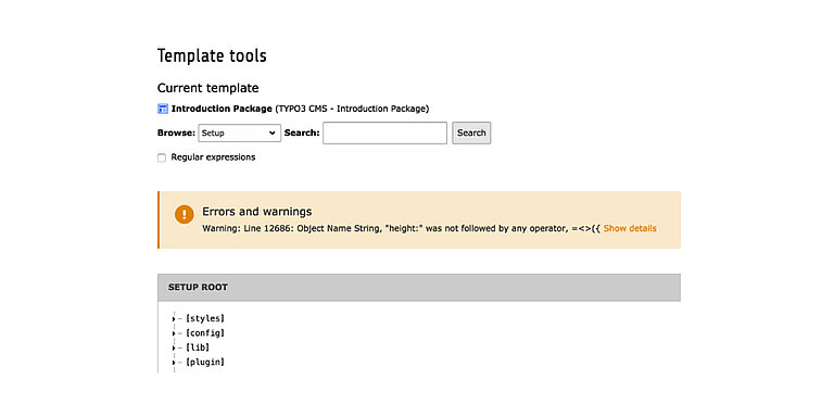 analyze typo3 errors 