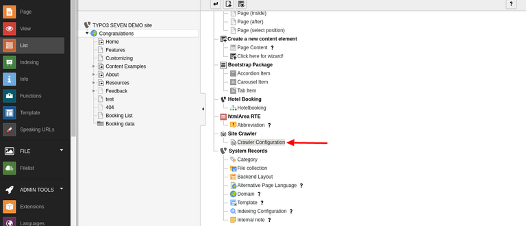 Create Crawler Configuration Record