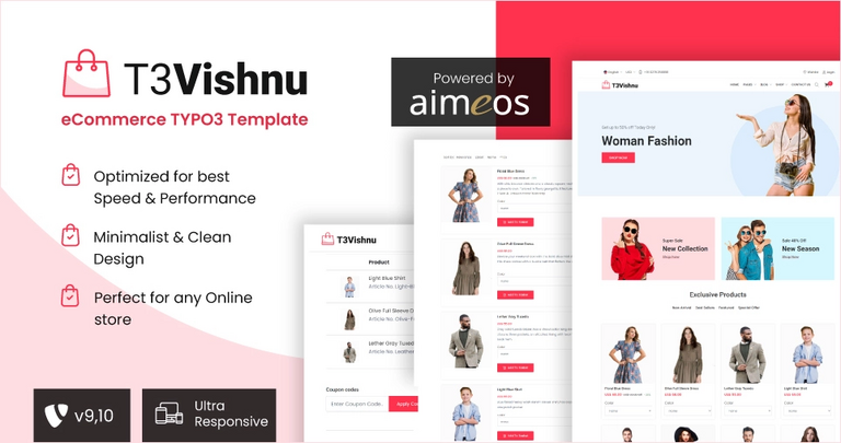  T3 Vishnu TYPO3 Shop Template