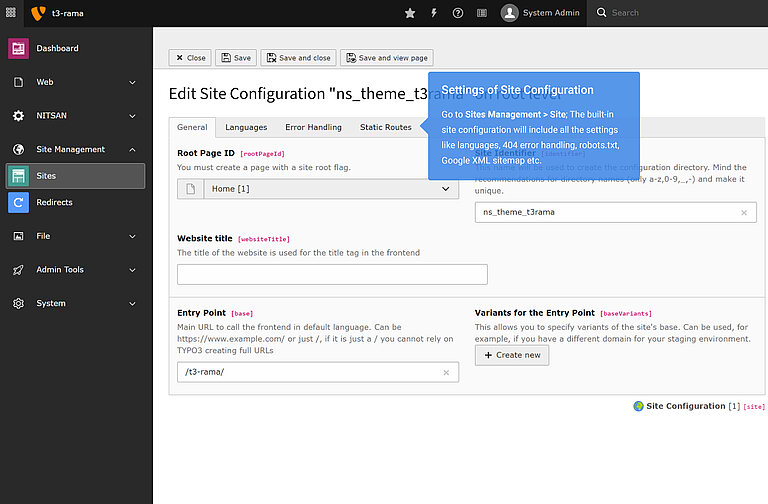 Site Configuration Site Configuration