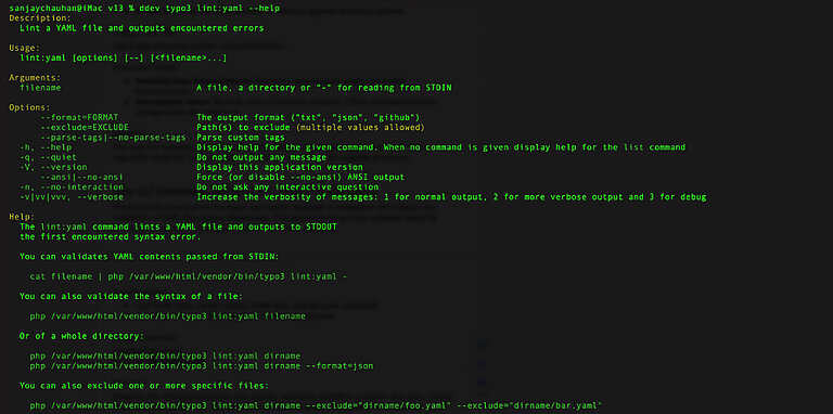 New CLI Command: lint:yaml for  YAML File Validation New CLI Command: lint:yaml for  YAML File Validation