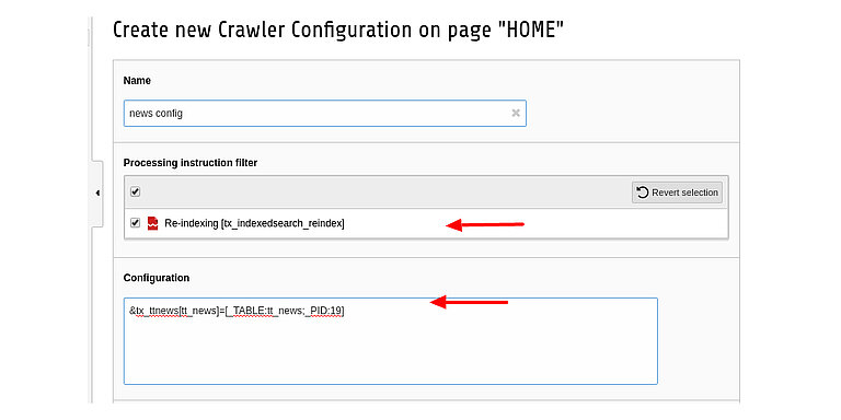 Crawl custom extensions