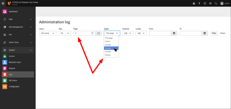 Admin Log Admin Log